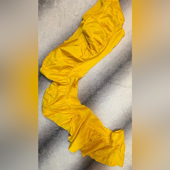 Alice + Olivia Jovie Yellow Halter Ruffle Maxi Dress Size Small - Picture 13 of 14